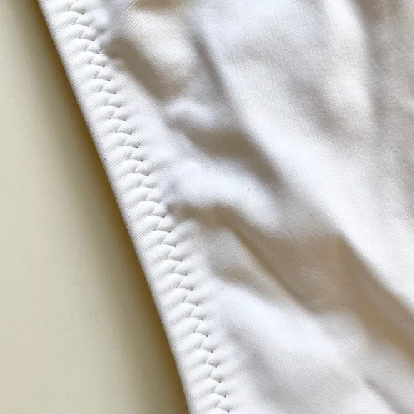 SOLID & STRIPED: White One-Piece Swimsuit w/Color Pop Trim - Picture 9 of 13